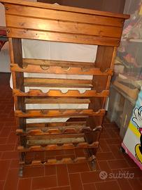 portabottiglie in legno