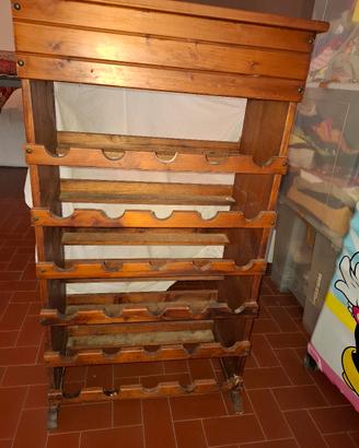 portabottiglie in legno