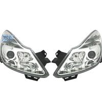 FARI PER OPEL CORSA D 06-10 LUCE DIURNA A LED FOND