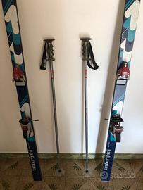 Coppia sci + coppia bastoni sci