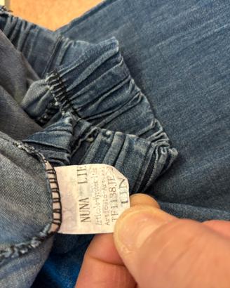 Pantaloni donna morbidi effetto denim