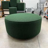 Pouf rotondo in tessuto