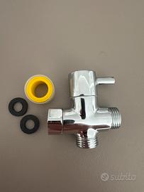 Valvola deviatore G 1/2 nuova con accessori
