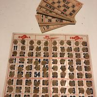 GIOCO TOMBOLA DI  NATALE  ANNI 50 60  VINTAGE