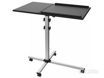 tavolino proiettore con rotelle
