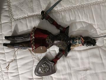 Pupo marionetta Orlando avorata a mano