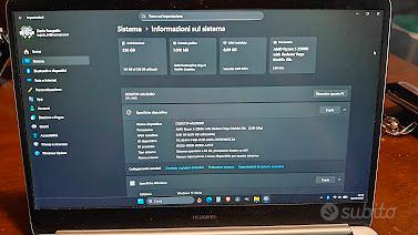 PC Portatile Huawei Matebook D15, Ryzen 5 2500