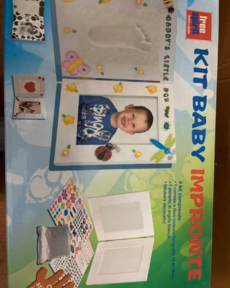 Gioco Kit Baby Impronte cornice argilla NUOVO