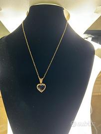Collana Donna con ciondolo a forma di cuore 💙