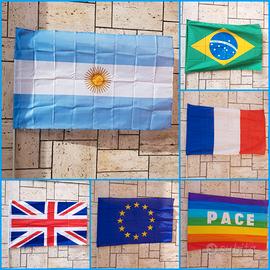 BANDIERE VARIE NAZIONI E ITALIA ECC.TUTTO NUOVO.