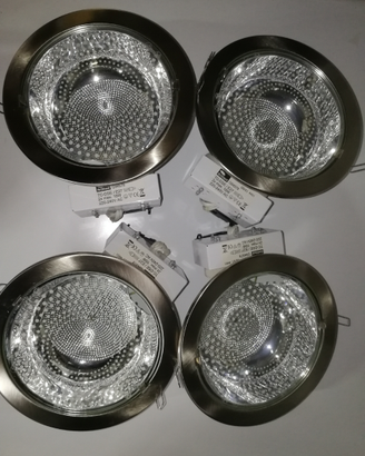 4 Faretti da incasso in acciaio Brilliant G94578