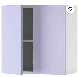 mobile a 4 ante con ripiani in vetro 