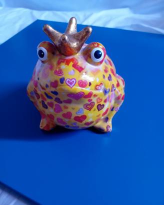 rana salvadanaio in porcellana