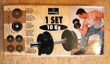 KIT bodybuilding / manubrio con pesi