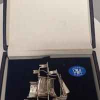 caravella in argento 800 di fava argento Genova 