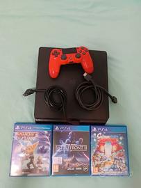 PS4 Slim con 3 giochi