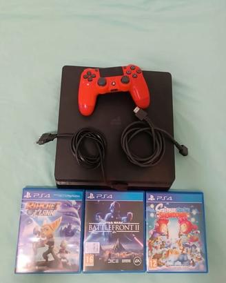 PS4 Slim con 3 giochi