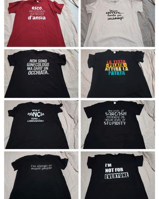 T-shirt sarcastiche/ divertenti tg.XXL  Pack 2