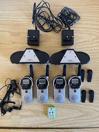 Set 4 Walkie Talkie Binatone MR650 + accessori