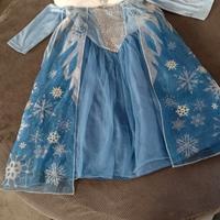 Vestito di carnavale principessa Elsa di Frozen