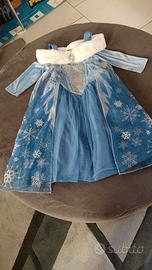 Vestito di carnavale principessa Elsa di Frozen