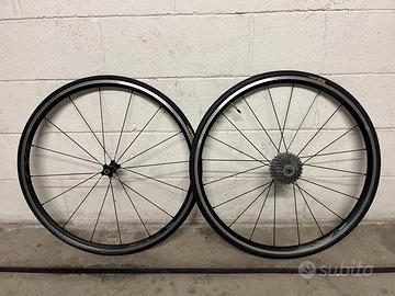 Coppia ruote Shimano 105 RS300 clincher 10-11s