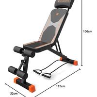 Panca fitness con pesi 