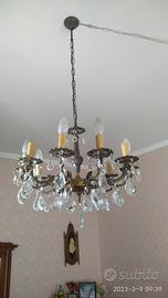 Lampadario con gocce