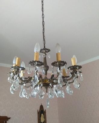Lampadario con gocce