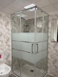 BOX DOCCIA 120 X 80 CM VETRO SERIGRAFATO