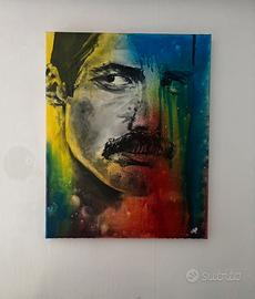 Quadro Dipinto Freddy Mercury Queen