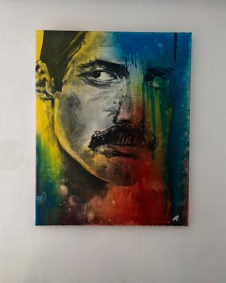 Quadro Dipinto Freddy Mercury Queen