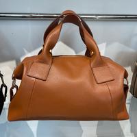 Borsa in vera pelle molto capiente con tracolla lu