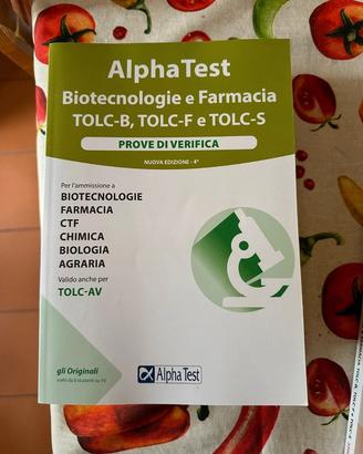 farmacia e biotecnologia ALPHA test 4 volumi