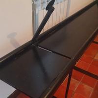 Letto legno laccato luci incorporate e comodini