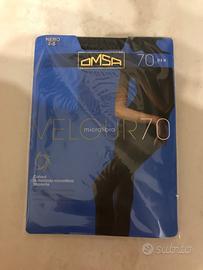 4 collant microfibra 70 den tg S nero 