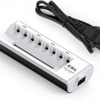 Caricabatterie con 8 Slot per 2A e 3A NI-MH Batte