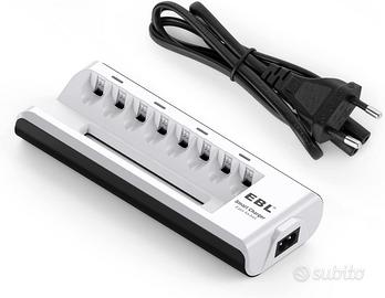 Caricabatterie con 8 Slot per 2A e 3A NI-MH Batte