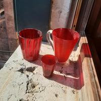 bicchieri rossi Murano 