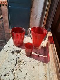 bicchieri rossi Murano 