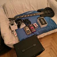 Jackson bass + effetti + ampli + corredo elettrico
