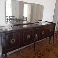 Mobile Credenza con specchio antica