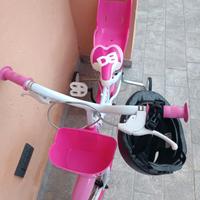 bici minnie misura 14 con caschetto 