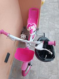 bici minnie misura 14 con caschetto 