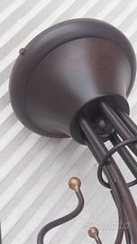 Lampadario ferro battuto 5 bracci