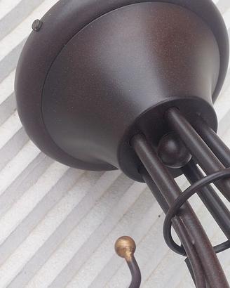 Lampadario ferro battuto 5 bracci