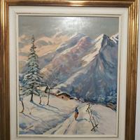 quadro paesaggio innevato NUZZO WILLIAM Torino 