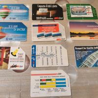 LOTTO DI 10 SCHEDE TELEFONICHE SIP RARE 