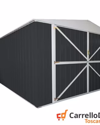 Box acciaio garage lamiera 360x600 21mq nero