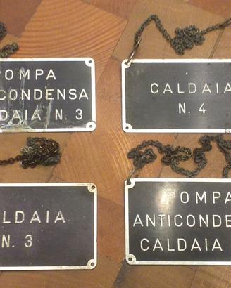 Cartelli  d'epoca caldaia